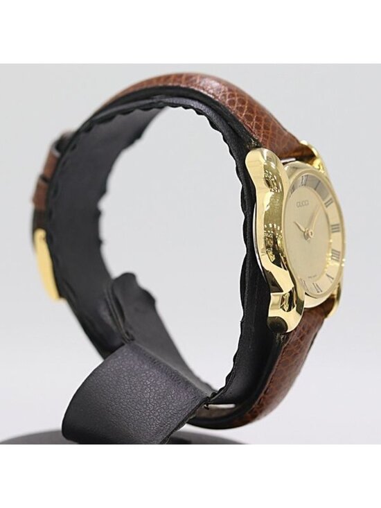 Vintage GUCCI Men Gucci Quartz Gold Dial Watch
